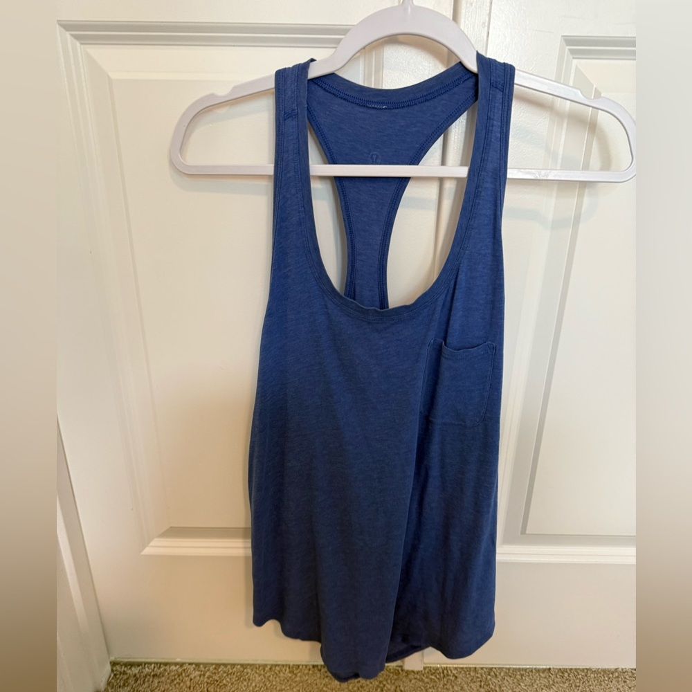 lululemon athletica Blue Tank Top cotton size 8